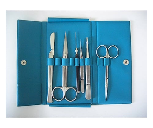 Dissection set, 6 pieces, in vinyl case, 550003, 1 case