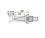 Replacement nozzle φ0.8 slim TP-100N-S8 1 piece