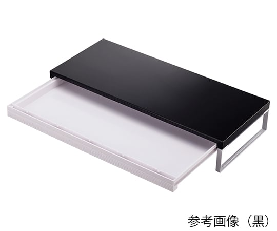 机上台<幅590mm・引出し付> 24黒 A7338-24 1個