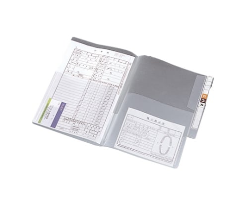 カルテフォルダー(フラップ付)ダブル<縦型> 1箱(100枚入) HK2002 1箱(100枚入)