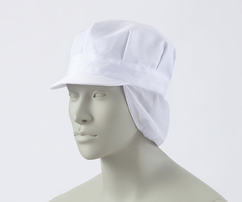 八角帽子たれ付き 白 ツバ小 9-810 フリー 1枚