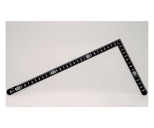 Sunday Carpenter Small Carpenter Ruler, Black, 30 x 15 cm, Square Markings on Back, White Markings, 12416, 1 Piece