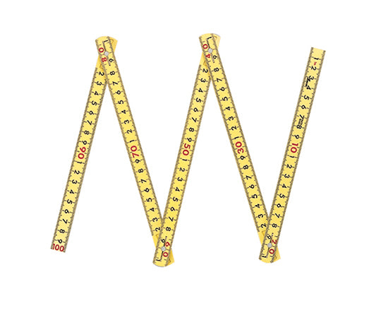 Fiber folding ruler, 5 folds, 1mcm, 78605, 1 piece