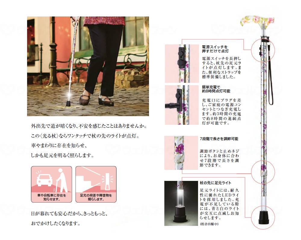 France Bed Light Cane LC-01