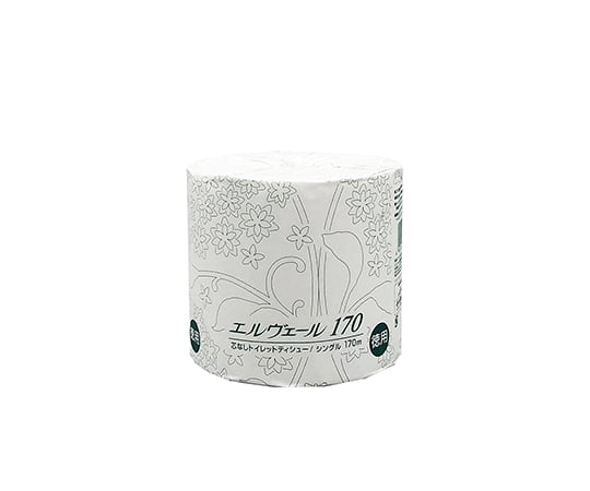 Elver Toilet Tissue Single 170m Individually Wrapped (Coreless) 1 Case (48 Rolls) 20723088 1 Case (48 Rolls)