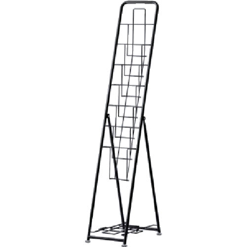 RF Yamakawa Brochure Stand, 7 Tier, Single, Black, RFPFS-SGBK, 1 Unit