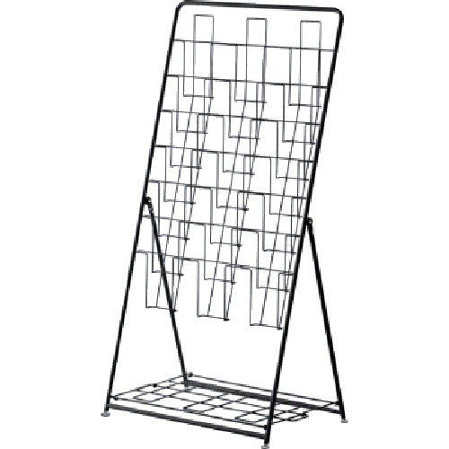 RF Yamakawa Brochure Stand, 7 Tiers, Triple, Black, RFPFS-TRBK, 1 Unit
