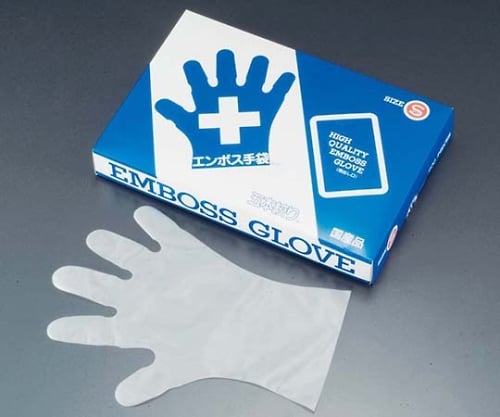 エンボス 手袋 #30 化粧箱(五本絞り)200枚入 M 30μ 5834000 1組(200枚入)