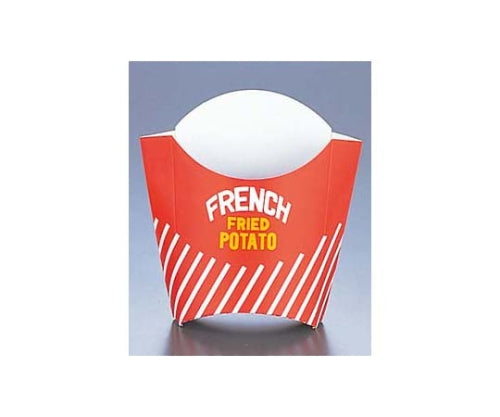 フレンチポテトカートン 01384(50枚入)紙製 赤 7527300 1組(50枚入)