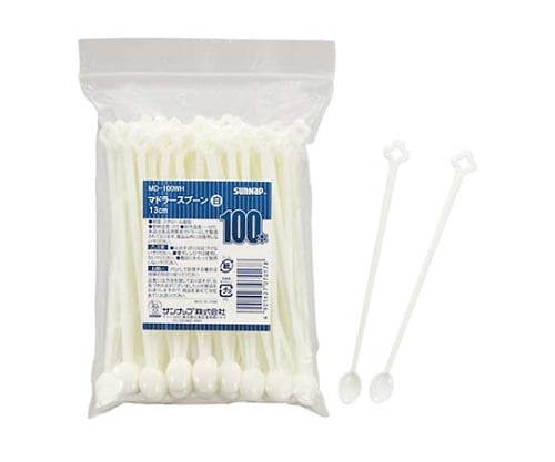 マドラースプーン MD-100(100本入)アイボリー 4370350 1組(100本入)