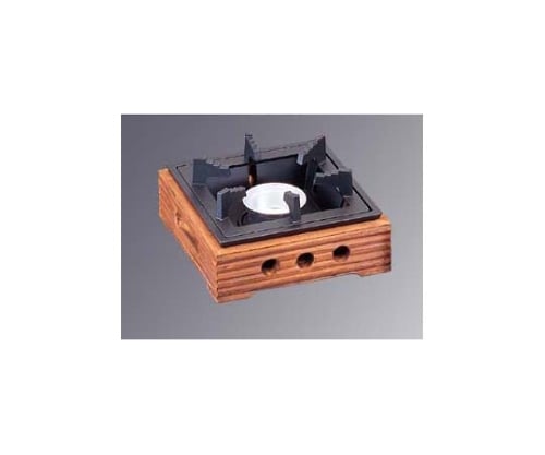 アルミ 民芸風 こんろ 焼杉 大 M10-777 4435710 1個