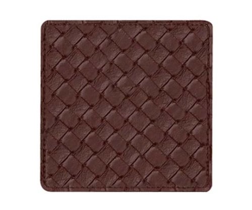 Symbi Quilt Design Coaster, Square, #360, Brown, 5316160, 1 piece