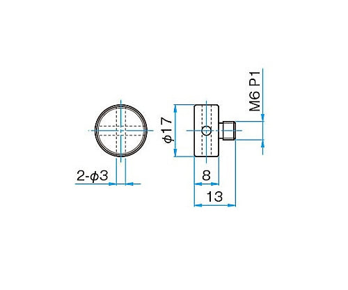 High stability rod stand adapter BRS-12-M6 1 piece