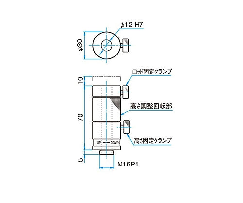 ヘリコイドロッドスタンド RSN-12 1個