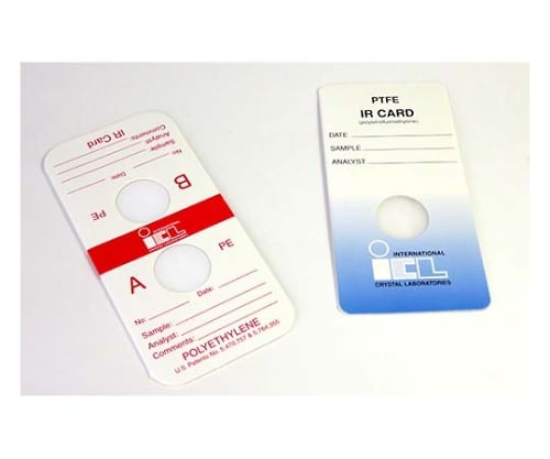 간이 투과 IR 카드(투과용 셀) KBR, 19mm 1팩(25장입) 0000-7090 1팩(25장입)