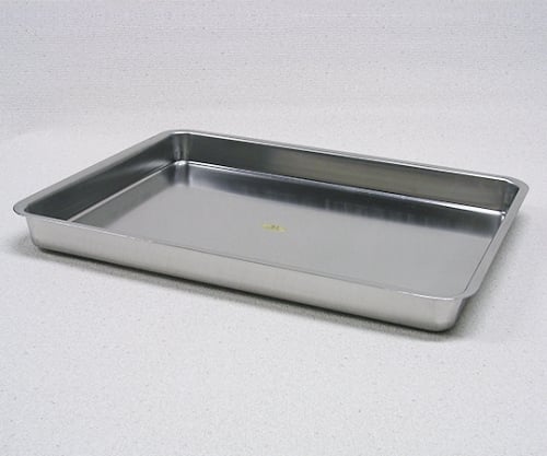 Stainless steel tray for plate stand, for one piece, M-09, 1 piece