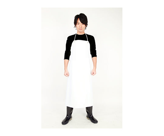 Vinyl chest apron, white, M, 08006129-1, 1 piece