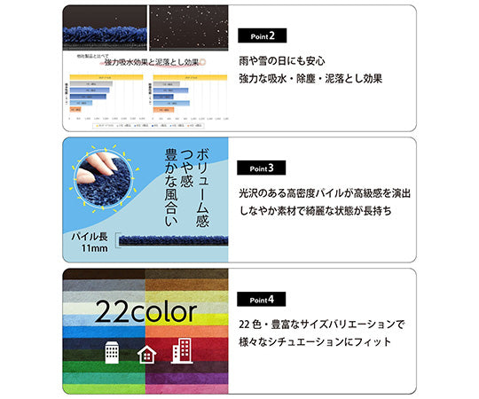 Standard Mat S 45 x 75 cm Orange AM00002 1 piece