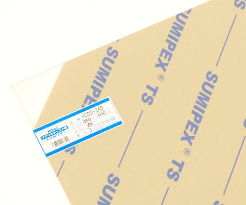 아크릴 캐스트판 450×600×3mm 투명 AC00-346 1장