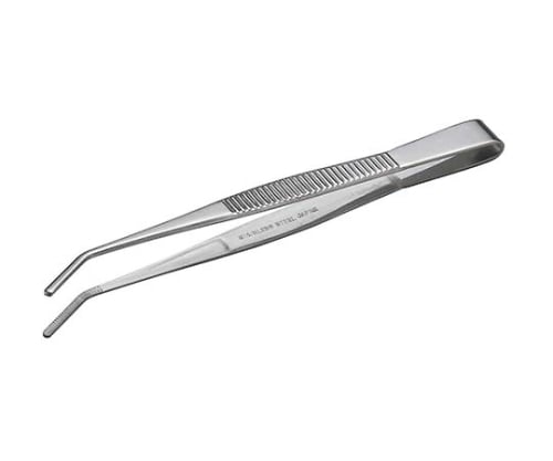 Tweezers 125mm bent tip No.122 1pc