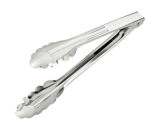 Stainless steel multi-purpose tongs, small x 1