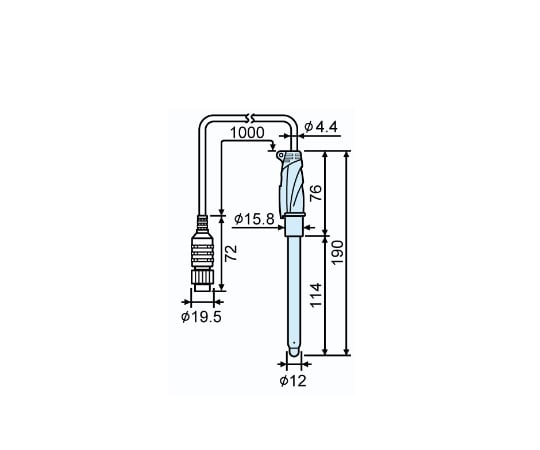 Tabletop pH composite electrode "CALMEMO" Strong GST-5841C 1 piece