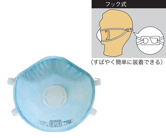 使い捨て式防じんマスクハイラック 355T 1パック(10枚入) 144347 1パック(10枚入)