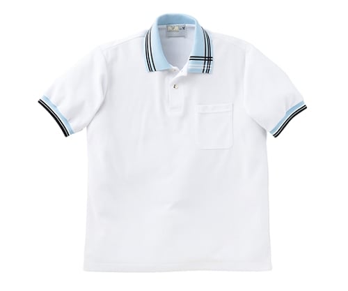 폴로 셔츠(화이트×삭스) CR106-70 L 1장