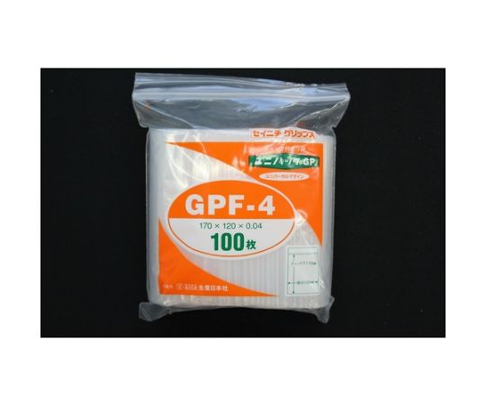 Ziplock bag "Unipack GP" GP F-4 170 x 120 x 0.04 1 bag (100 pieces) GP F-4 1 bag (100 pieces)