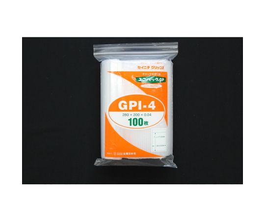 Ziplock bag "Unipack GP" GP I-4 280 x 200 x 0.04 1 bag (100 pieces) GP I-4 1 bag (100 pieces)