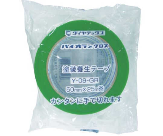 Painting and construction protection tape 50mm x 50m Green Y-09-GR 50MM50M 1 roll