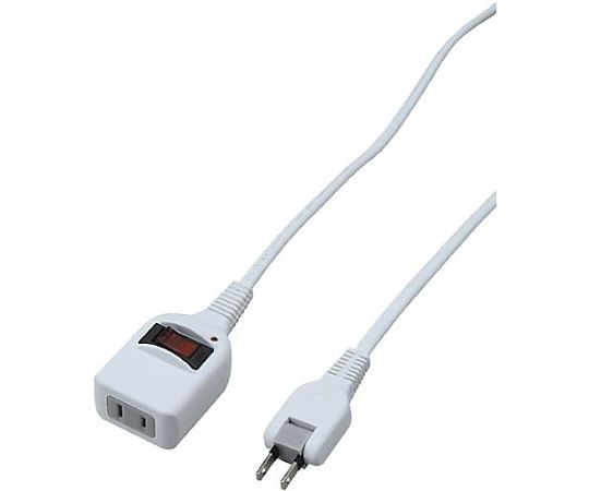 AC125V/15Ax 3m extension cord (with surge breaker) EA815GL-103A 1 piece