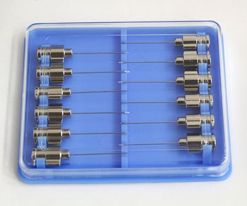 VAN 금속침 피하침 1/4(게이지 27G 락기 바늘 끝 약 12°) RB 1상자(12개입) 01036295 1상자(12개입)