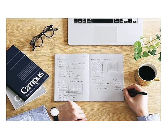 캠퍼스 노트 A4 5mm 방안 40장 블랙 노-201S5-D 1권