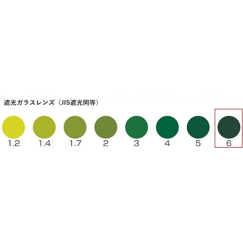 TOA BOJIN 콤팩트(게 눈) 헬멧 장착 차광 안경 303 No. 6 303 NO.6 1개