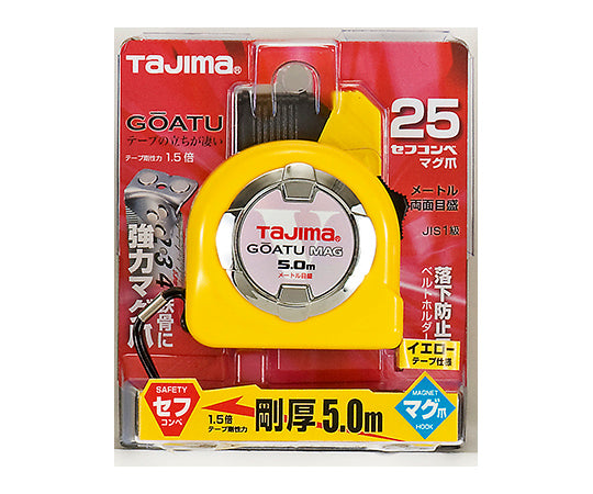 딱딱한 세프록 머그네일 25 5.0m 미터 눈금 GASFLM2550 1개