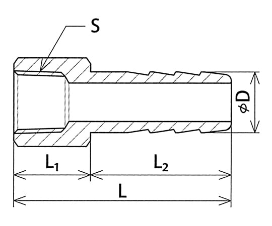 Hose joint (NH-10) HTF-01818 1 piece
