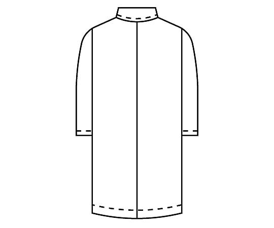 Women's examination gown W-type long sleeves white M 125-30 M 1 piece