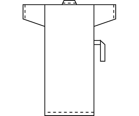 환자의 가운(남녀 겸용) 블루×네이비 3 L 289-98 3 L 1장