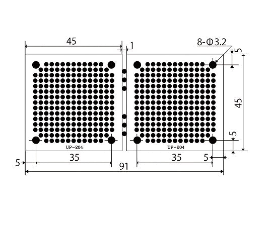 ユニバーサル基板 1箱(10枚入) UP-204 1箱(10枚入)