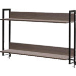 アールエフヤマカワ ワークデスク2上置ハイシェルフW1200 ウォルナット2 GZUSRH2-1200DM2 1 台