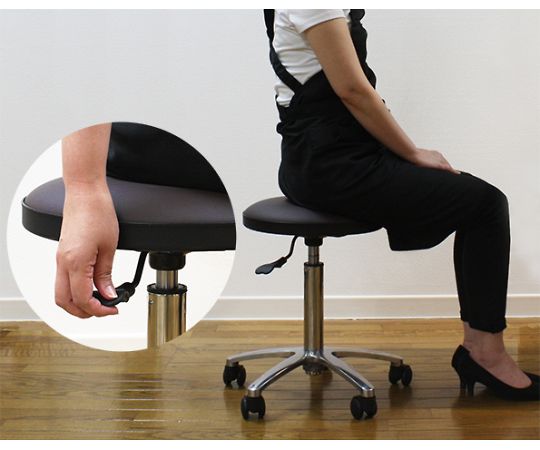 スタイリッシュスツール(ブラック) FV-302-BLK 1個