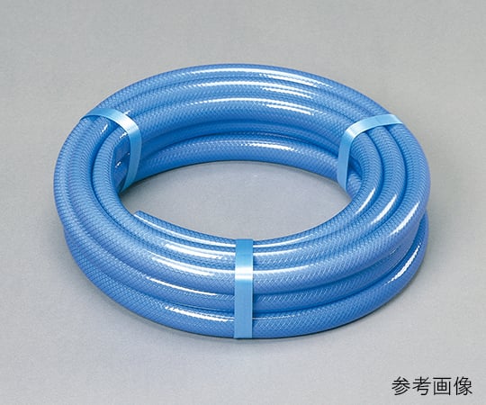 Pressure-resistant threaded cut hose, blue, inner diameter 15 mm x outer diameter 20 mm, 1 m, 1 roll