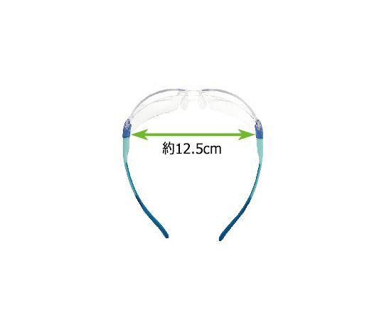 Small face type protective glasses VS-103F Blue VS-103F-BL 1 piece