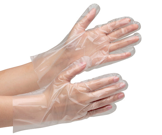 Disposable polyethylene gloves, size M, pack of 100, VERTE-510N-M, 1 box (pack of 100)