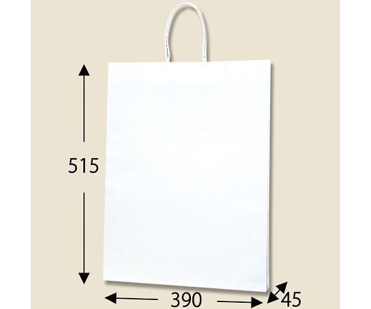 HEIKO Paper Bag P Smooth 39-4 Plain White 25 pieces 003155100 1 pack (25 pieces)