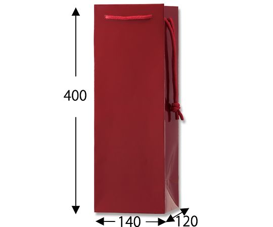 HEIKO Paper Bag Bright Bag Wine LL Burgundy 10 pieces 006459128 1 pack (10 pieces)