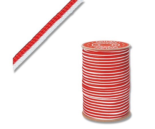 HEIKO String Gift String Double-stranded Approx. 4mm x 150m Red and White 001510301 1 Roll