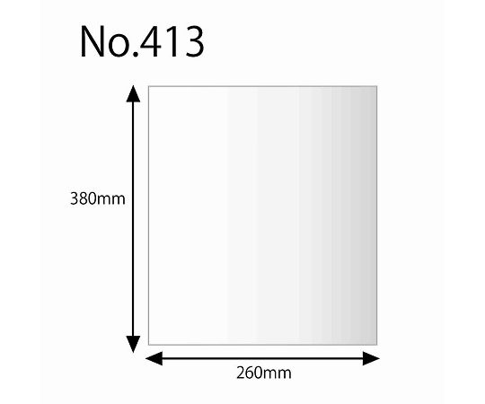 HEIKO Poly Bags, Transparent, Heiko Polyethylene Bags, 0.04mm Thick, No. 413, 100 Bags, 006618300, 1 Pack (100 Bags)