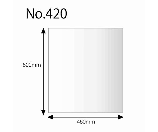 HEIKO Poly Bags, Transparent, Heiko Polyethylene Bags, 0.04mm Thick, No. 420, 100 Bags, 006619000, 1 Pack (100 Bags)